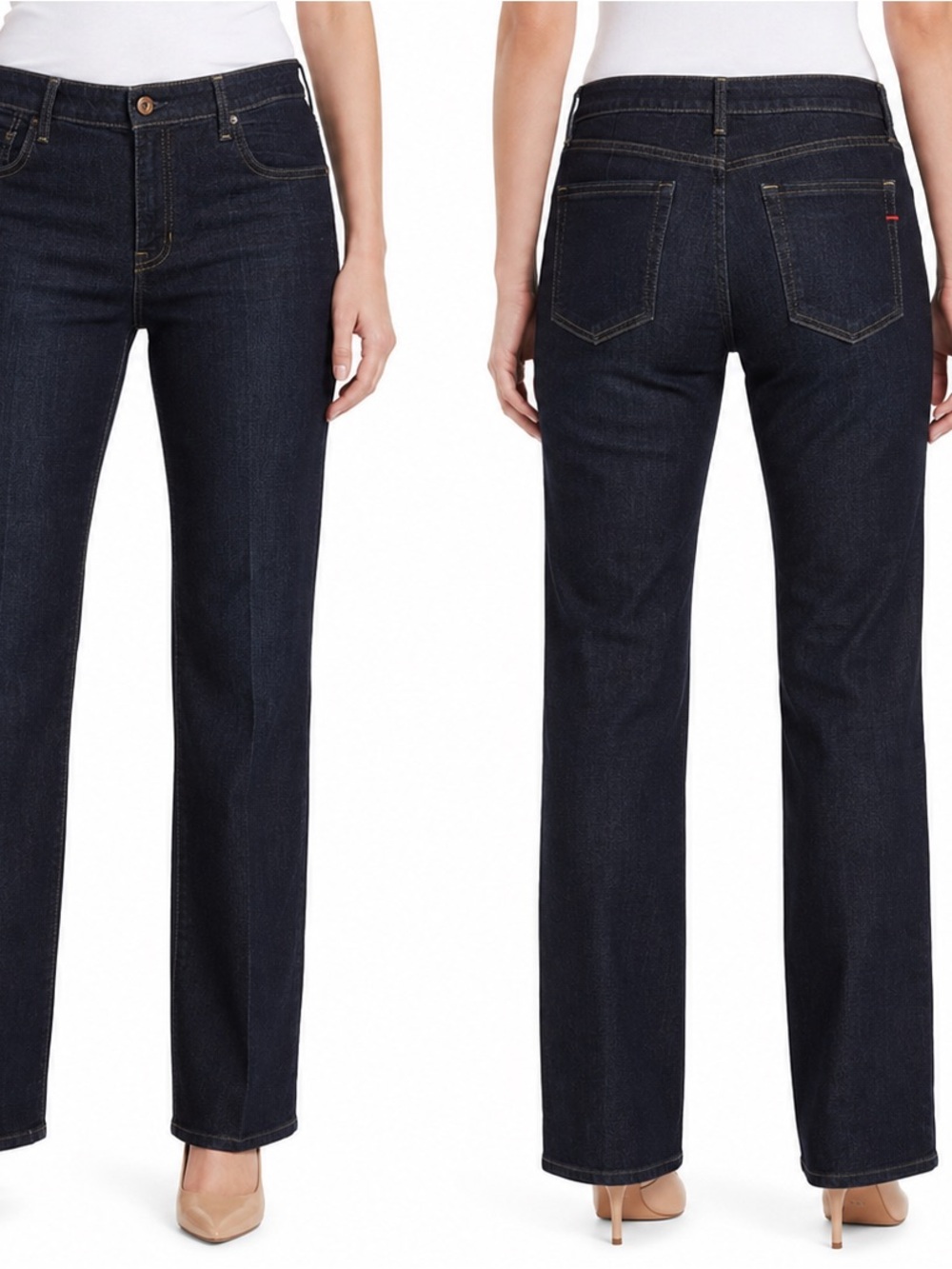 Classic Straight-Leg Women's Jeans in Dark Indigo - 0797